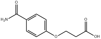 3-(4-氨基甲酰基苯氧基)丙酸 结构式