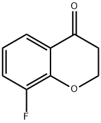 8-氟-2,3-二氢苯并吡喃-4-酮 结构式