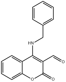 4-(BENZYLAMINO)-2-OXO-2H-CHROMENE-3-CARBALDEHYDE Structure