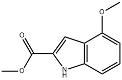 4-甲氧吲哚-2-羧酸甲脂, 111258-23-2, 结构式