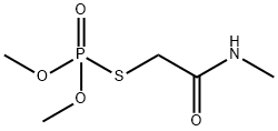 チオりん酸O,O-ジメチルS-(N-メチルカルバモイルメチル) 化学構造式