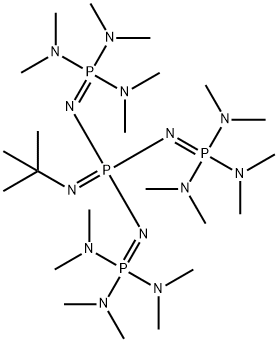 1-TERT-BUTYL-4,4,4-TRIS(DIMETHYLAMINO)-2,2-BIS[TRIS(DIMETHYLAMINO)-PHOSPHORANYLIDE-NAMINO]-2LAMBDA5,4LAMBDA5-CATENADI(PHOSPHAZENE) Structure