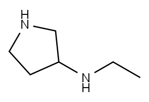 3-(乙氨基)吡咯烷, 111390-22-8, 结构式