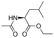 (2S)-2-(アセチルアミノ)-4-メチル吉草酸エチル 化学構造式