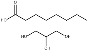 辛酸与1,2,3-丙三醇的酯, 11140-04-8, 结构式