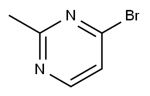 4-ブロモ-2-メチルピリミジン 化学構造式