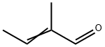 2,3-ジメチル-2-プロペナール 化学構造式