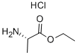 L-丙氨酸乙酯盐酸盐, 1115-59-9, 结构式