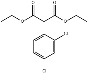 2,4-二氯苯基丙二酸二乙酯 结构式