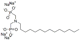 ((十四烷基亚氨基)二亚甲基)二膦酸四钠 结构式