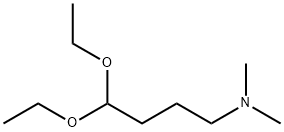 4,4-ジエトキシ-N,N-ジメチル-1-ブタンアミン 化学構造式