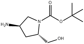(2S,4R)-1-BOC-2-羟基甲基-4-氨基吡咯烷, 1116454-27-3, 结构式
