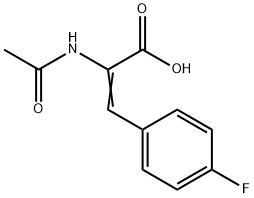p-Fluoro-a-acetamidocinnamic Acid 结构式