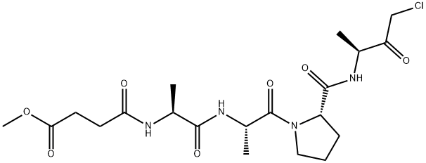 MEOSUC-ALA-ALA-PRO-ALA-CHLOROMETHYLKETONE, 111682-13-4, 结构式