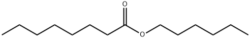 カプリル酸ヘキシル 化学構造式