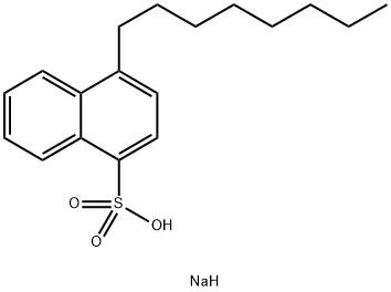 4-オクチル-1-ナフタレンスルホン酸ナトリウム 化学構造式