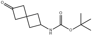 2-(BOC-氨基)-6-氧代螺[3.3]庚烷 结构式