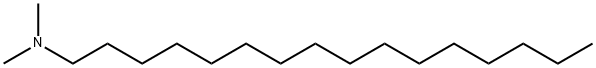 N,N-ジメチルヘキサデシルアミン 化学構造式