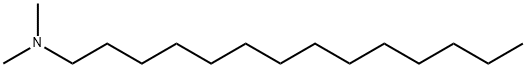 N,N-ジメチルテトラデシルアミン 化学構造式