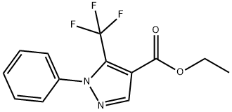 2-フェニル-3-(トリフルオロメチル)ピラゾール)カルボン酸エチル 化学構造式