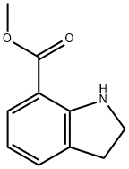 1H-INDOLE-7-CARBOXYLIC ACID,2,3-DIHYDRO-,METHYL ESTER Structure