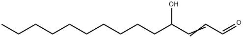 (E)-4-hydroxytetradec-2-enal Structure