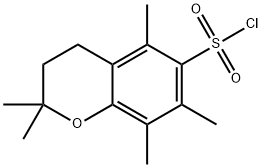2,2,5,7,8-PENTAMETHYLCHROMAN-6-SULFONYL CHLORIDE Struktur