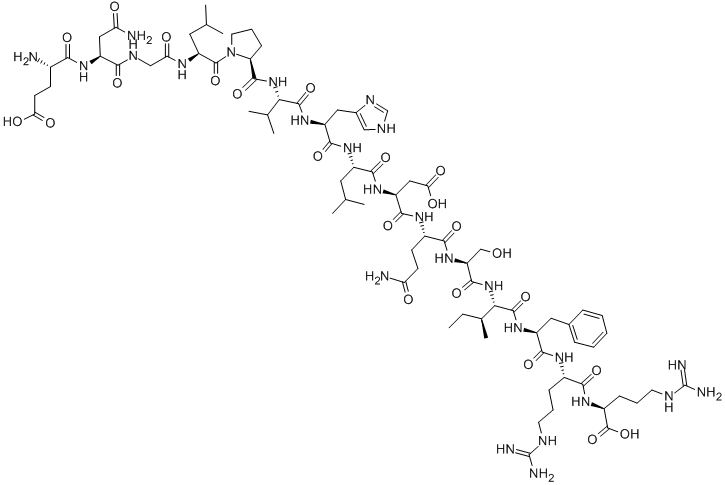 GLU-ASN-GLY-LEU-PRO-VAL-HIS-LEU-ASP-GLN-SER-ILE-PHE-ARG-ARG, 112173-49-6, 结构式