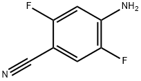 4-氨基-2,5-二氟苯甲腈 结构式