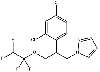 rac-1-[(R*)-2-(2,4-ジクロロフェニル)-3-(1,1,2,2-テトラフルオロエトキシ)プロピル]-1H-1,2,4-トリアゾール 化学構造式