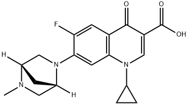 メシル酸ダノフロキサシン 化学構造式