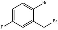 2-ブロモ-5-フルオロベンジルブロマイド 臭化物 化学構造式