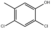 2,4-二氯-5-甲基苯酚, 1124-07-8, 结构式