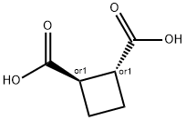 反式-1,2-环丁二酸, 1124-13-6, 结构式
