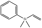 ジメチルフェニルビニルシラン 化学構造式