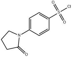 4-(2-オキソ-1-ピロリジニル)ベンゼンスルホニルクロリド 化学構造式
