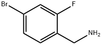 4-BROMO-2-FLUOROBENZYLAMINE Struktur