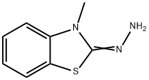 3-甲基-2-苯并噻唑酮腙, 1128-67-2, 结构式