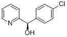 (R)-2-ピリジニル4-クロロフェニルメタノール 化学構造式