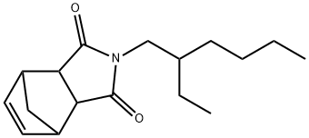 N-(2-Ethylhexyl)-5-norbornene-2,3-dicarboximide Struktur