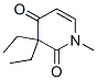3,3-Diethyl-1-methyl-2,4(1H,3H)-pyridinedione Structure