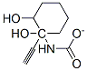 1,2-Cyclohexanediol,1-ethynyl-,1-carbamate,trans-(9CI) Structure