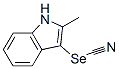 2-Methyl-3-(cyanoseleno)-1H-indole 结构式