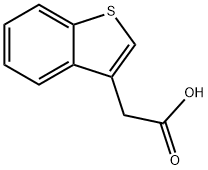 苯并[B]噻吩-3-乙酸, 1131-09-5, 结构式