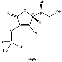 L-アスコルビン酸2-りん酸セスキマグネシウム水和物 化学構造式
