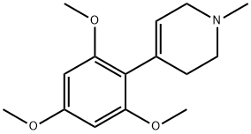 1,2,3,6-TETRAHYDRO-1-METHYL-4-(2,4,6-TRIMETHOXYPHENYL)-PYRIDINE Struktur