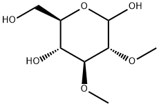 2,3-DI-O-METHYL-D-GLUCOPYRANOSE Struktur