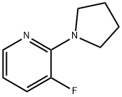 3-フルオロ-2-(ピロリジン-1-イル)ピリジン 化学構造式