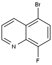 5-溴-8-氟喹啉, 1133115-78-2, 结构式