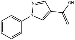 1-苯基-1H-吡唑-4-甲酸, 1134-50-5, 结构式